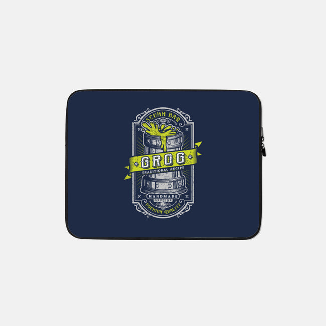 Genuine Grog-none zippered laptop sleeve-Olipop