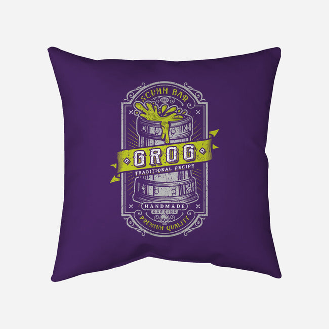 Genuine Grog-none removable cover throw pillow-Olipop