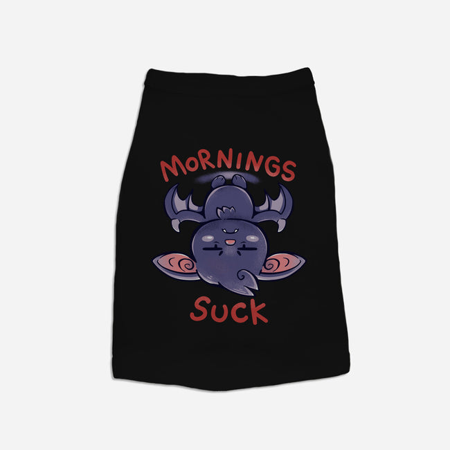 Mornings Suck Bat-dog basic pet tank-TechraNova