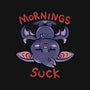 Mornings Suck Bat-womens fitted tee-TechraNova