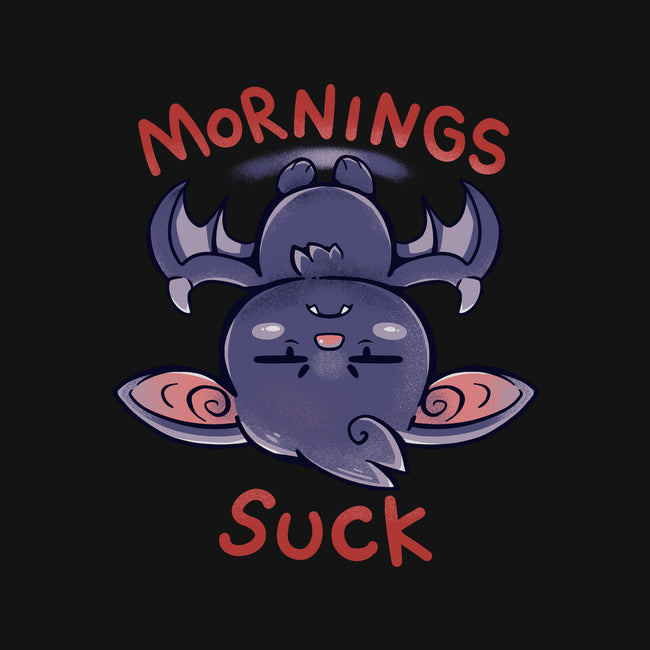 Mornings Suck Bat-baby basic onesie-TechraNova