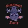 Mornings Suck Bat-none removable cover throw pillow-TechraNova
