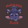 Mornings Suck Bat-unisex crew neck sweatshirt-TechraNova