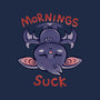 Mornings Suck Bat-none glossy sticker-TechraNova