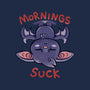 Mornings Suck Bat-womens basic tee-TechraNova
