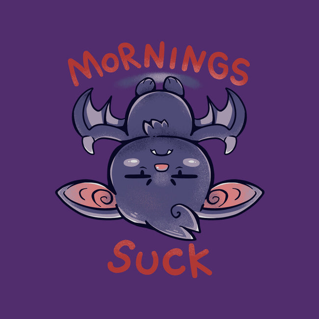 Mornings Suck Bat-womens fitted tee-TechraNova