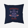 Mornings Suck Bat-none removable cover w insert throw pillow-TechraNova