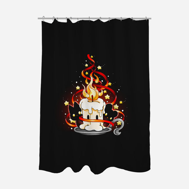 Magic Christmas-none polyester shower curtain-Vallina84
