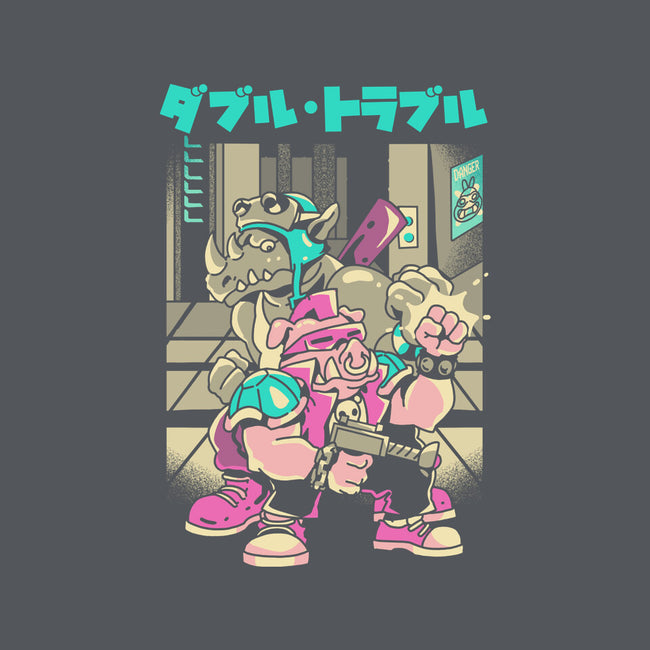 Trouble In Double-mens premium tee-Sketchdemao