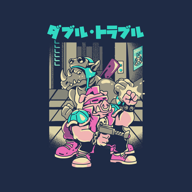 Trouble In Double-mens premium tee-Sketchdemao