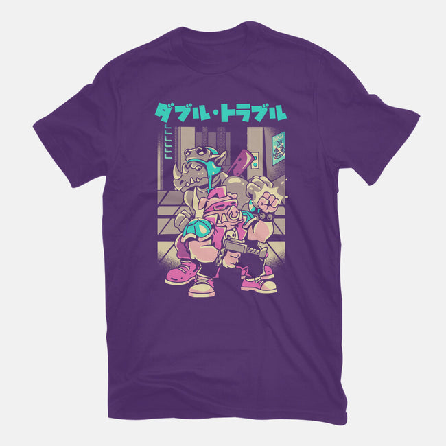 Trouble In Double-youth basic tee-Sketchdemao