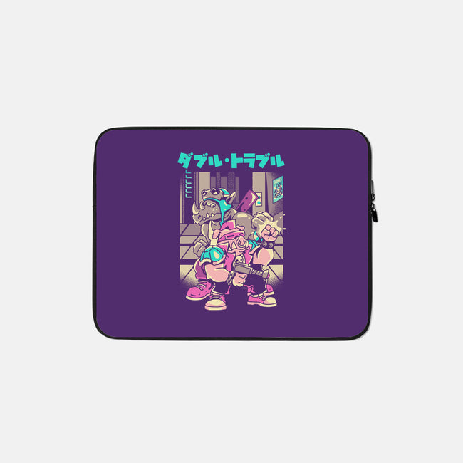 Trouble In Double-none zippered laptop sleeve-Sketchdemao