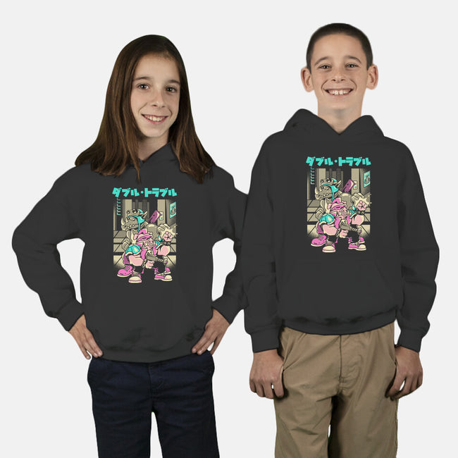 Trouble In Double-youth pullover sweatshirt-Sketchdemao