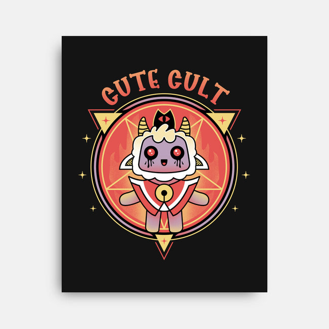 Cutest Cult-none stretched canvas-Logozaste