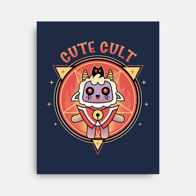 Cutest Cult-none stretched canvas-Logozaste