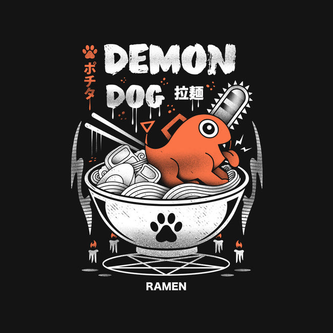 Demon Dog Ramen-dog basic pet tank-Logozaste