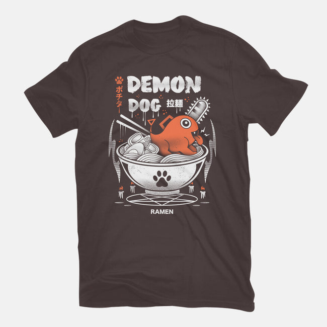 Demon Dog Ramen-womens basic tee-Logozaste