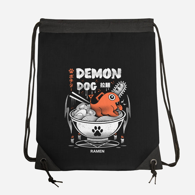 Demon Dog Ramen-none drawstring bag-Logozaste