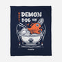 Demon Dog Ramen-none fleece blanket-Logozaste