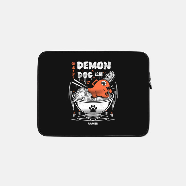 Demon Dog Ramen-none zippered laptop sleeve-Logozaste