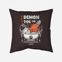 Demon Dog Ramen-none removable cover w insert throw pillow-Logozaste