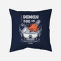 Demon Dog Ramen-none removable cover throw pillow-Logozaste