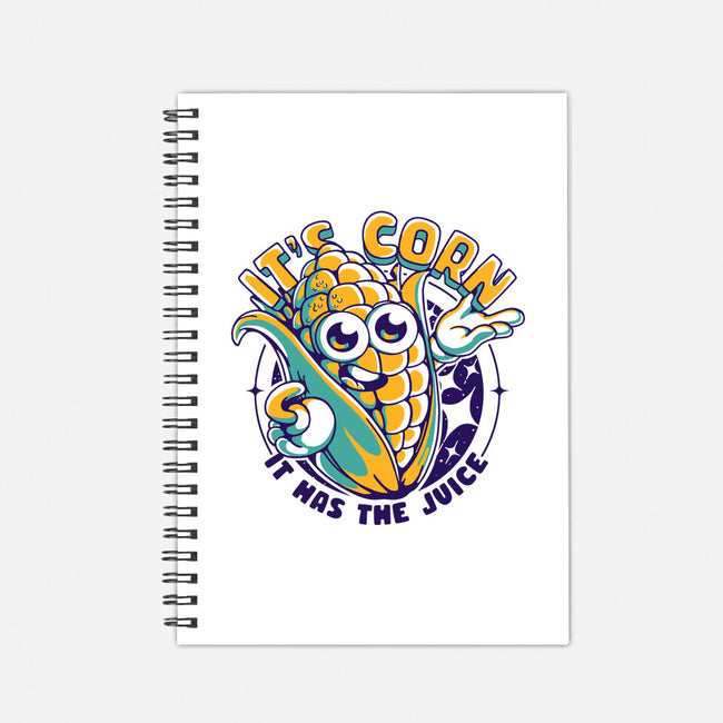 It's Corn-none dot grid notebook-estudiofitas