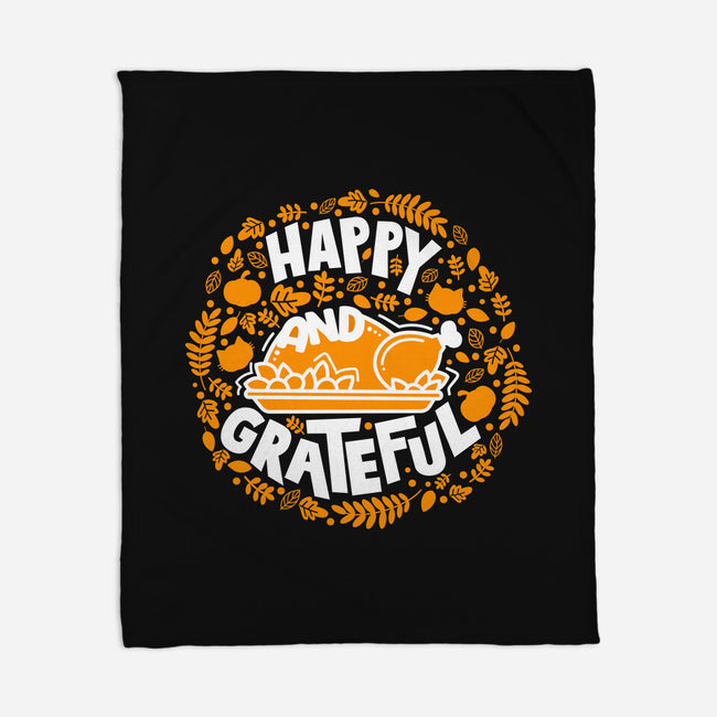 Happy And Grateful-none fleece blanket-bloomgrace28