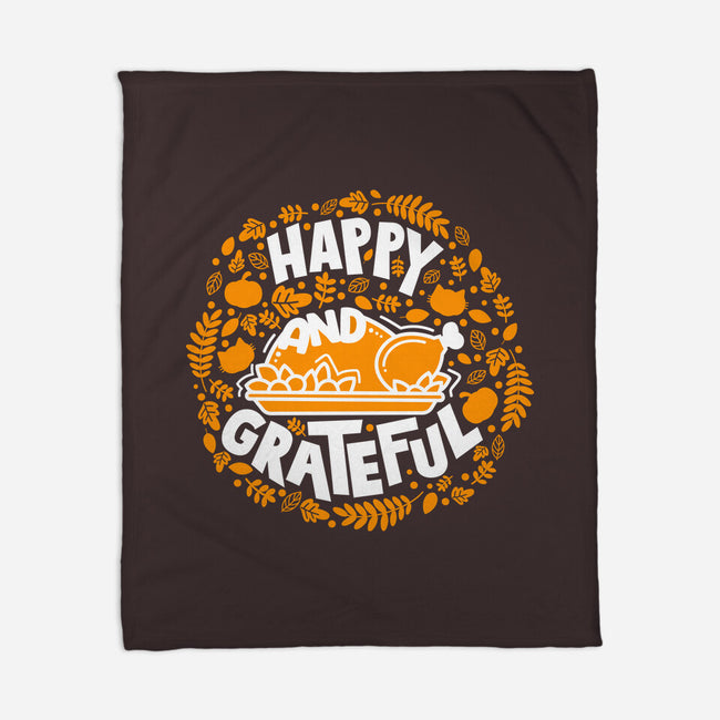 Happy And Grateful-none fleece blanket-bloomgrace28