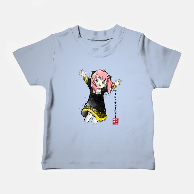 Anya Watercolor-baby basic tee-DrMonekers