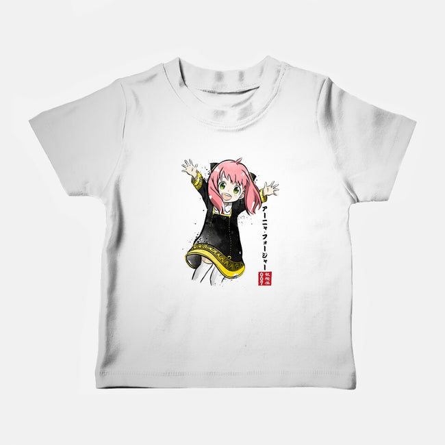 Anya Watercolor-baby basic tee-DrMonekers