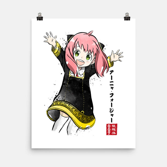 Anya Watercolor-none matte poster-DrMonekers