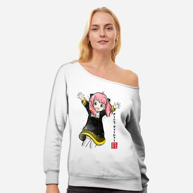 Anya Watercolor-womens off shoulder sweatshirt-DrMonekers