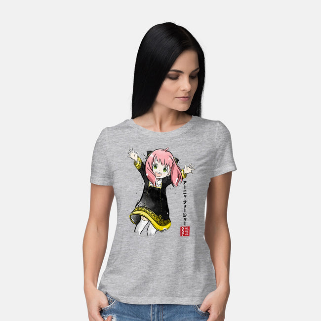 Anya Watercolor-womens basic tee-DrMonekers