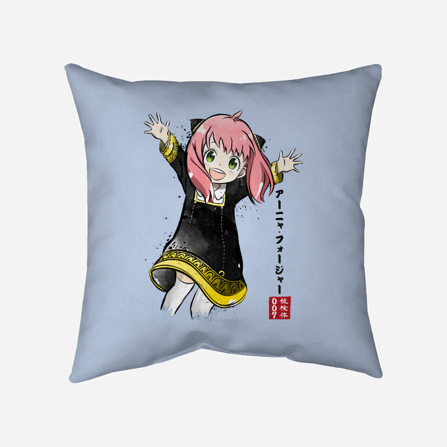 Anya Watercolor-none removable cover w insert throw pillow-DrMonekers