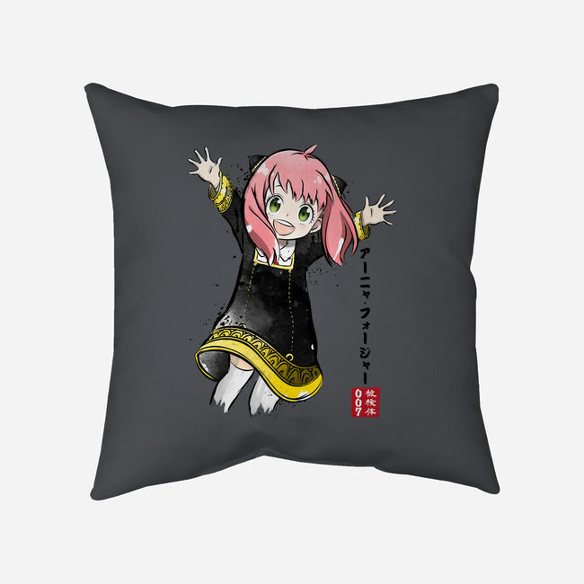 Anya Watercolor-none removable cover throw pillow-DrMonekers