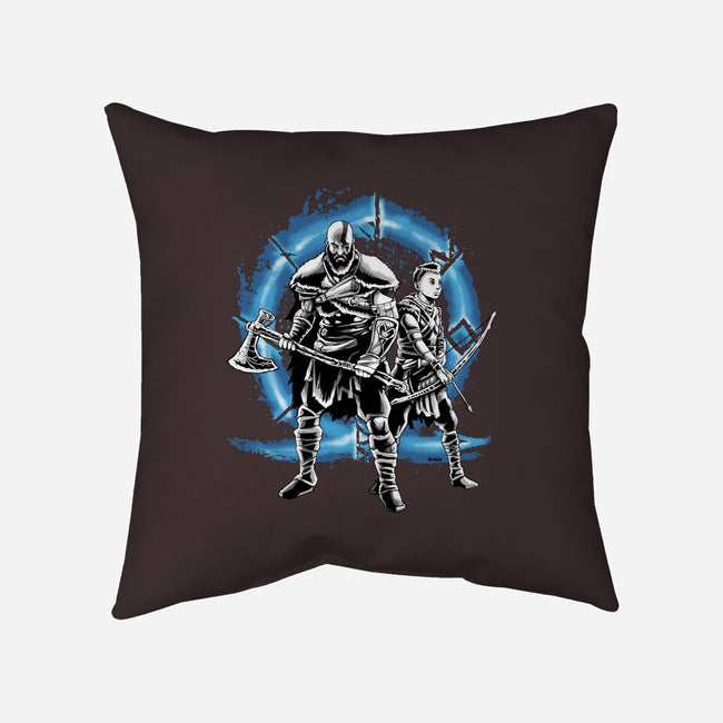 War Family-none removable cover w insert throw pillow-Andriu
