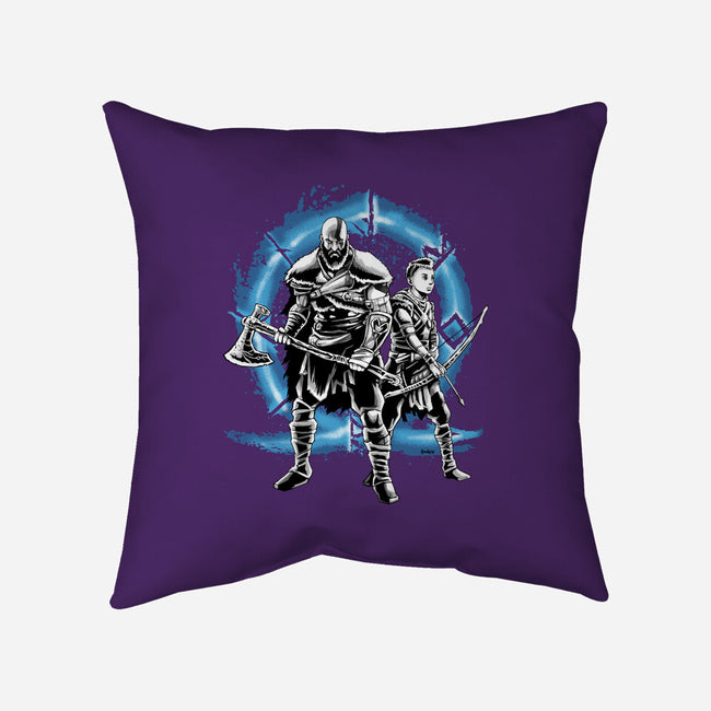 War Family-none removable cover w insert throw pillow-Andriu