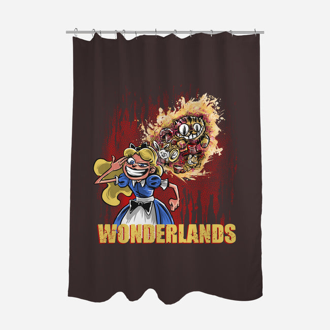 Wonderlands-none polyester shower curtain-zascanauta