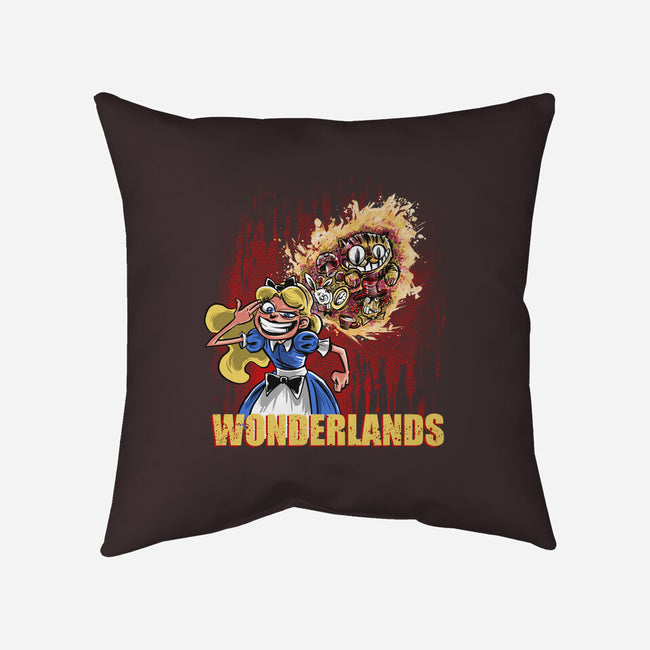 Wonderlands-none removable cover w insert throw pillow-zascanauta