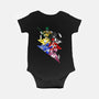 Rangers Pose-baby basic onesie-nickzzarto