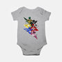 Rangers Pose-baby basic onesie-nickzzarto