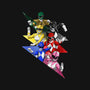 Rangers Pose-none removable cover w insert throw pillow-nickzzarto