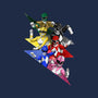 Rangers Pose-none removable cover w insert throw pillow-nickzzarto