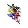 Rangers Pose-none removable cover w insert throw pillow-nickzzarto