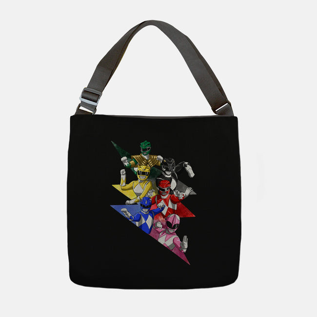 Rangers Pose-none adjustable tote bag-nickzzarto
