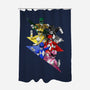 Rangers Pose-none polyester shower curtain-nickzzarto