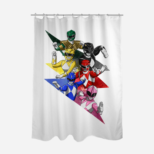 Rangers Pose-none polyester shower curtain-nickzzarto