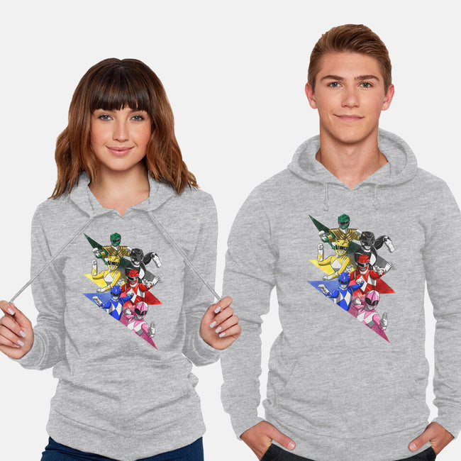 Rangers Pose-unisex pullover sweatshirt-nickzzarto