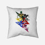 Rangers Pose-none removable cover w insert throw pillow-nickzzarto